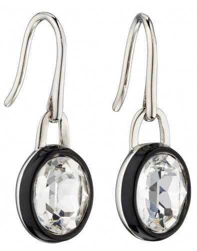 Boucle d'oreille cristal en argent 925