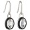 Boucle d'oreille cristal en argent 925