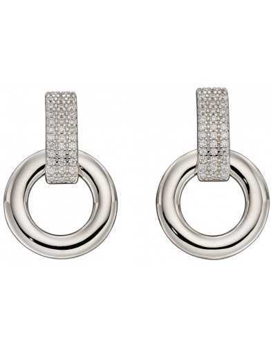 Boucle d'oreille chic en argent 925
