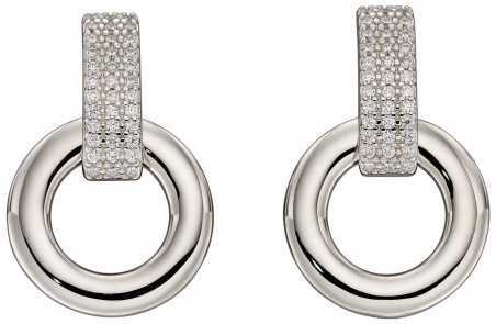 Boucle d'oreille chic en argent 925