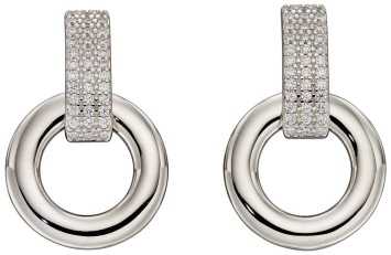 Boucle d'oreille chic en argent 925