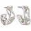 Boucle d'oreille tendance en argent 925