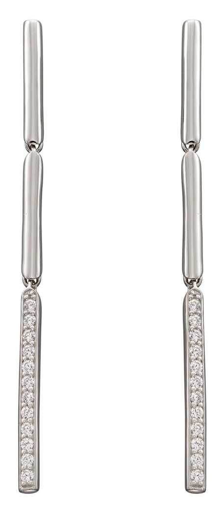 Boucle d'oreille chic en argent 925