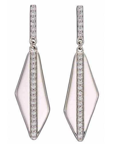 Boucle d'oreille chic en argent 925