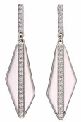 Boucle d'oreille chic en argent 925