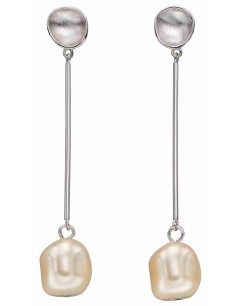 Mon-bijou - D5897 - Boucle d'oreille perle en argent 925/1000