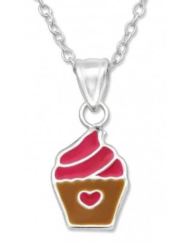 Collier cupcake en argent 925