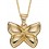 Collier papillon en or 375