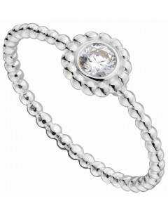 Mon-bijou - D3765c - Bague fleur en argent 925/1000