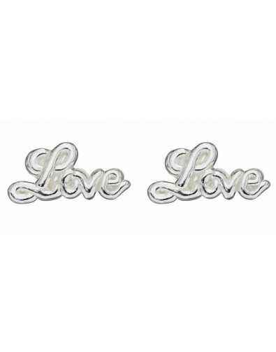 Boucle d'oreille love en argent 925