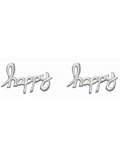 Mon-bijou - D2069 - Boucle d'oreille Happy en argent 925/1000