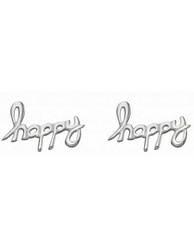 Boucle d'oreille Happy en argent 925