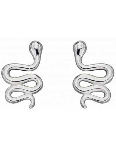 Boucle d'oreille serpent en argent 925