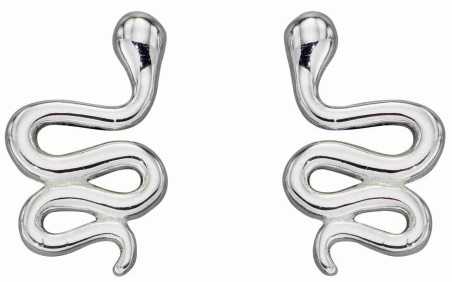 Boucle d'oreille serpent en argent 925