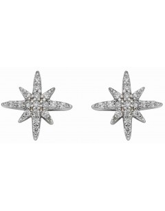 Mon-bijou - D5987c - Boucle d'oreille étoile en argent 925/1000