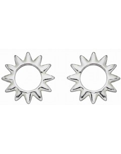 Mon-bijou - D5989 - Boucle d'oreille flamme solaire en argent 925/1000