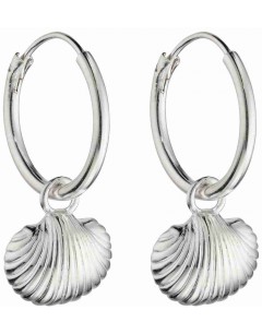 Mon-bijou - D6000 - Boucle d'oreille coquillage en argent 925/1000