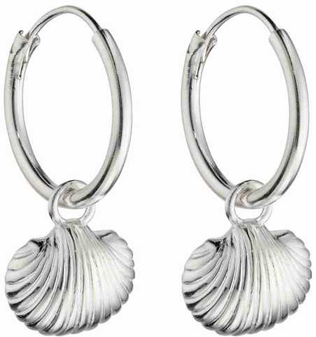 Boucle d'oreille coquillage en argent 925