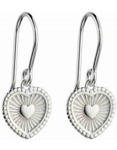 Mon-bijou - D6002 - Boucle d'oreille coeur en argent 925/1000