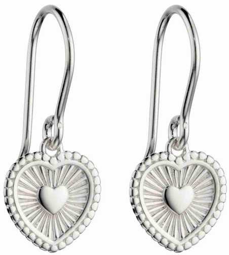 Mon-bijou - D6002 - Boucle d'oreille coeur en argent 925/1000