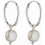 Boucle d'oreille perle en argent 925