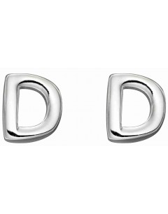 Mon-bijou - D6021 - Boucle d'oreille lettre D en argent 925/1000