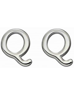 Mon-bijou - D6034 - Boucle d'oreille lettre Q en argent 925/1000