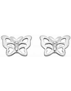 Mon-bijou - D6051 - Boucle d'oreille papillon en argent 925/1000