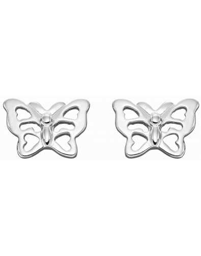 Boucle d'oreille papillon en argent 925