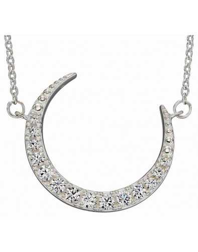 Collier croissant de lune en argent 925