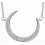 Collier croissant de lune en argent 925