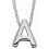 Collier lettre en argent 925