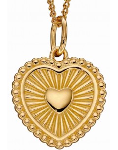 Mon-bijou - D4970 - Collier coeur plaqué or en argent 925/1000