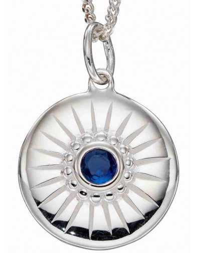 Collier topaze bleu en argent 925