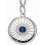 Collier topaze bleu en argent 925