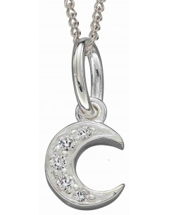 Mon-bijou - D4973c - Collier lune en argent 925/1000