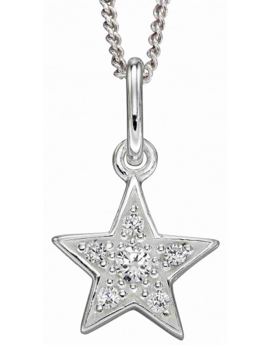 Mon-bijou - D4974c - Collier étoile en argent 925/1000