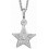 Mon-bijou - D4974c - Collier étoile en argent 925/1000