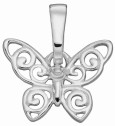 Collier papillon en argent 925