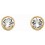 Mon-bijou - D1540 - Boucle d'oreille plaqué or en argent 925/1000