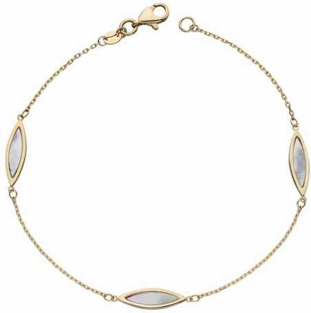 Mon-bijou - D500W - Bracelet nacre en or 375/1000