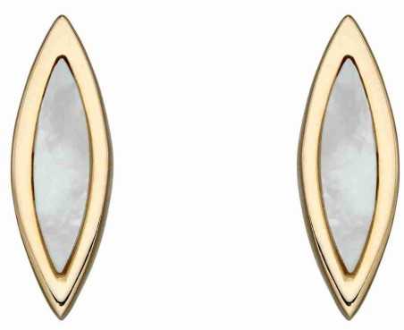 Mon-bijou - D2377 - Boucle d'oreille nacre en or 375/1000