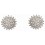 Boucle d'oreille diamant en or blanc 375