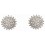 Mon-bijou - D2382 - Boucle d'oreille diament sur or blanc 375/1000