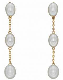 Mon-bijou - D2388c - Boucle d'oreille perle sur or 375/1000