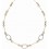 Collier diamant en or blanc et jaune 375