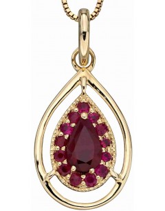 Mon-bijou - D2272c - Collier rubis sur or 375/1000