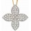 Collier fleur diamant en or 375