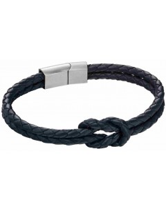 Mon-bijou - D5153 - Bracelet cuir en acier inoxydable