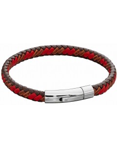 Mon-bijou - D5278 - Bracelet cuir en acier inoxydable